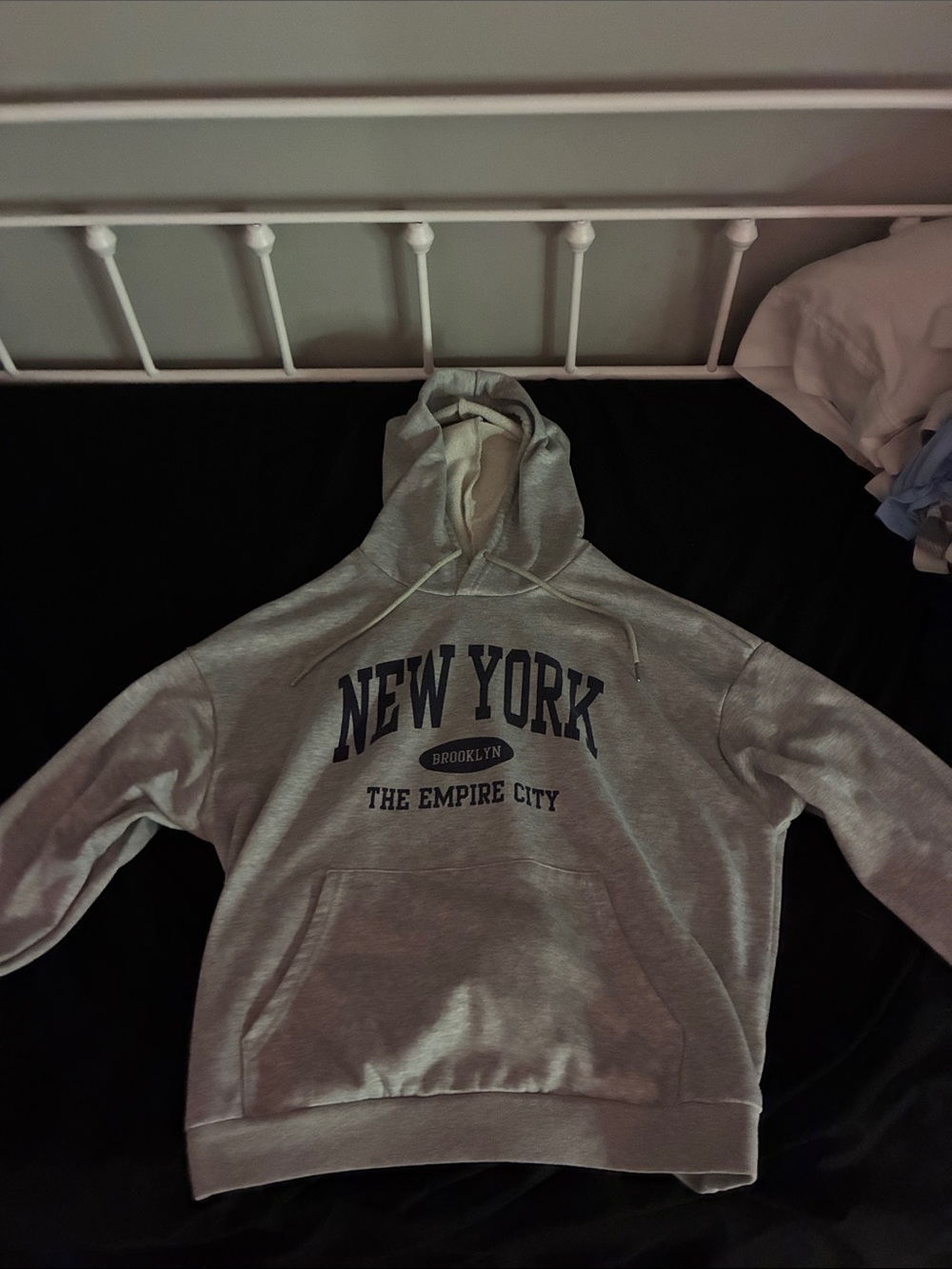 New York "The Empire City" Gray Hoodie